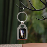 American Veteran Daughter Zinc Alloy Keychain